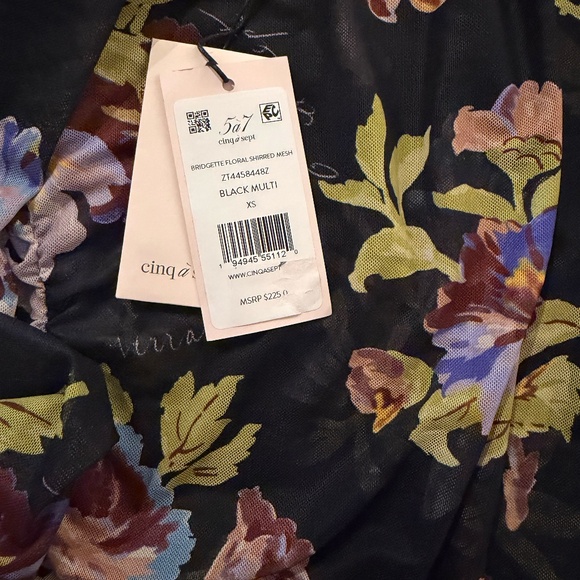 Cinq a Sept Bridgette Mesh Turtleneck Size XS NEW - Picture 2 of 3